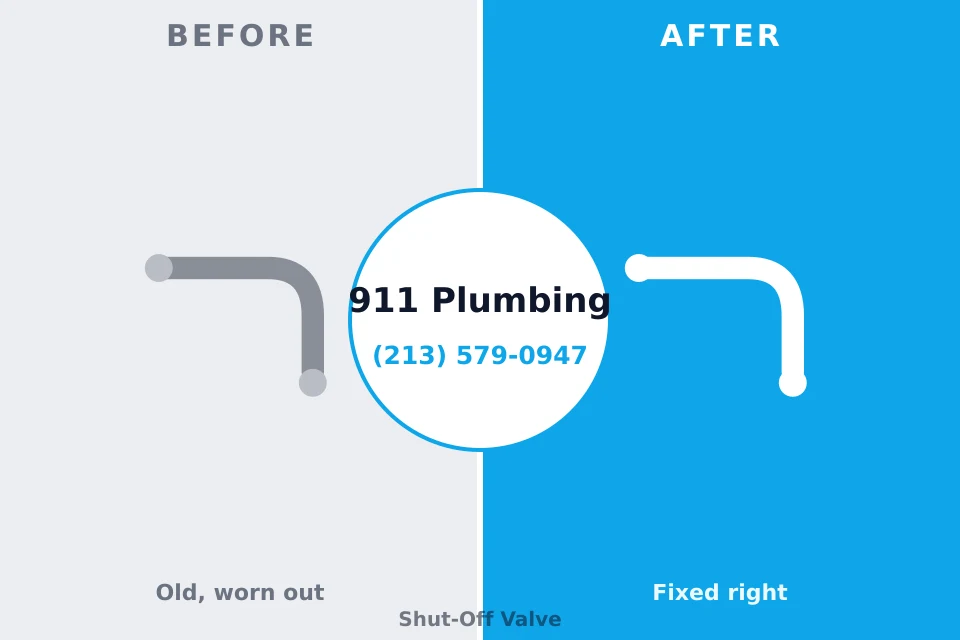 Before and after: plumbing repair Pierz, MN